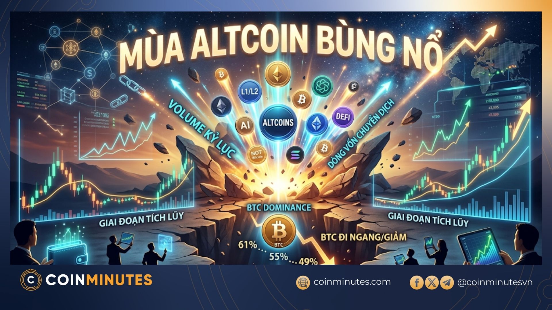 Thanh khoản altcoin đạt mức kỷ lục 5 năm qua. Ngóng chờ một mùa altcoin rực rỡ trong truyền thuyết để giải khát cho tất cả trader!
